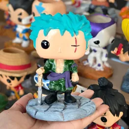 Zoro ( One Piece cabello azul) - maceta Funko Pop