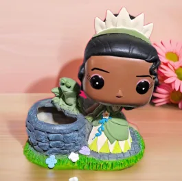Princesa Tiana y Sapo - maceta Funko Pop